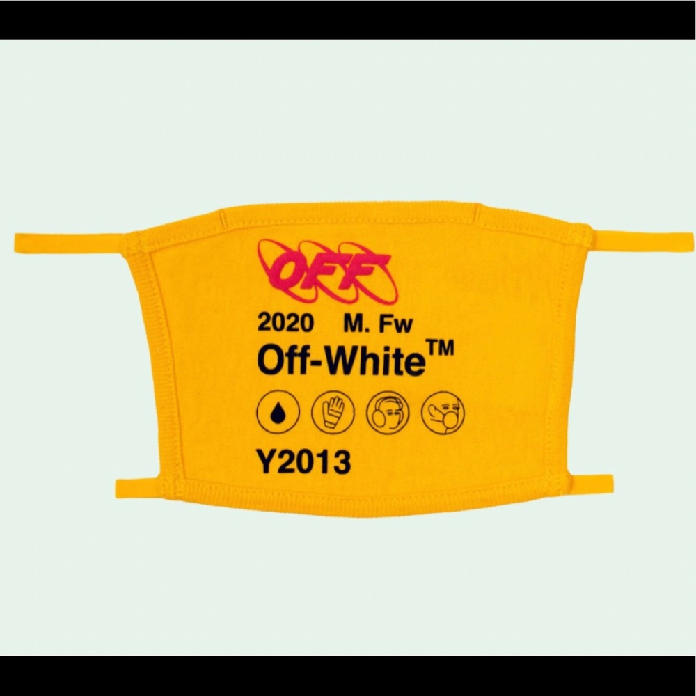 NWT Virgil Abloh Off White YELLOW INDUSTRIAL MASK